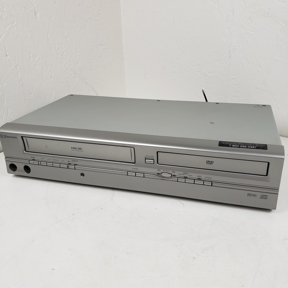 Emerson DVD/VCR Combo EWD2004 VHS Player & Recorder NO REMOTE TESTED & WORKING
